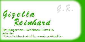 gizella reinhard business card